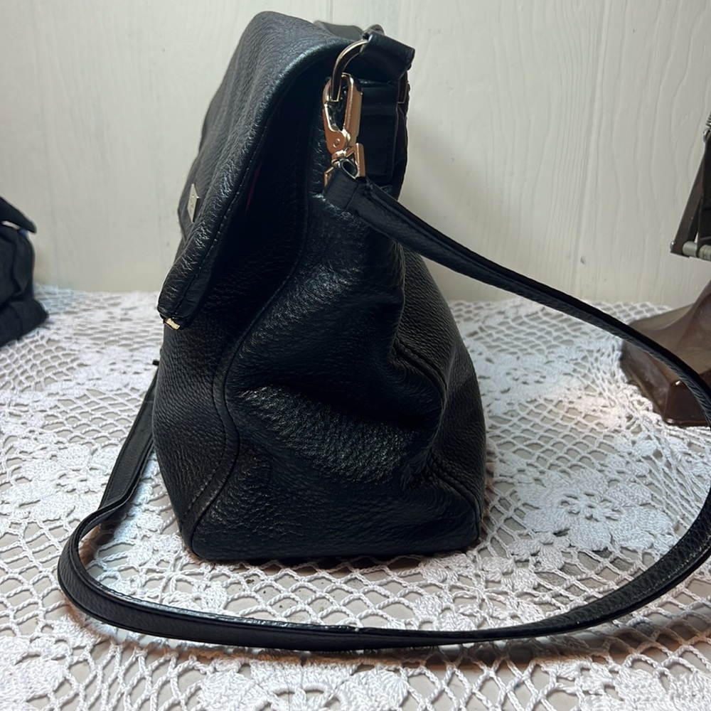 Kate Spade black leather cross body - Picture 2 of 7